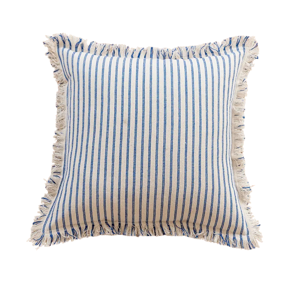 Yarn-Dyed Jacquard Striped Cushion Cover