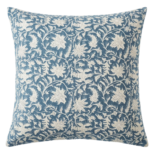 Vintage Floral Linen Cushion Cover