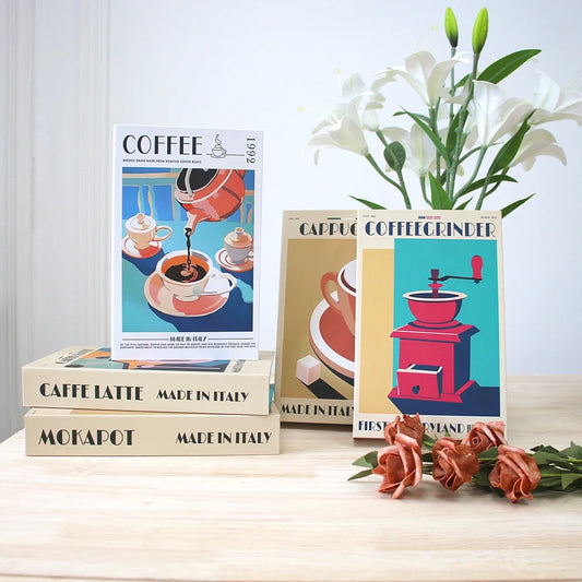 Modern Coffee Lover Decorative Book