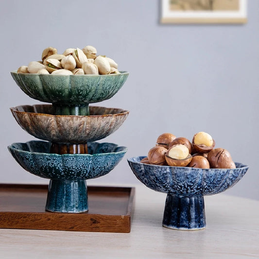 Elegant Ceramic Round Fruit Plate