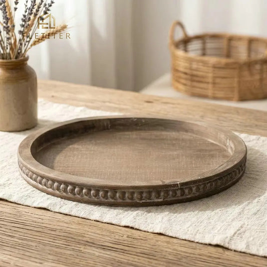 Rustic Vintage Wooden Serving Tray