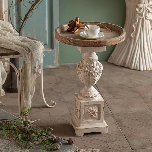 Carved Solid Wood Retro Coffee Table